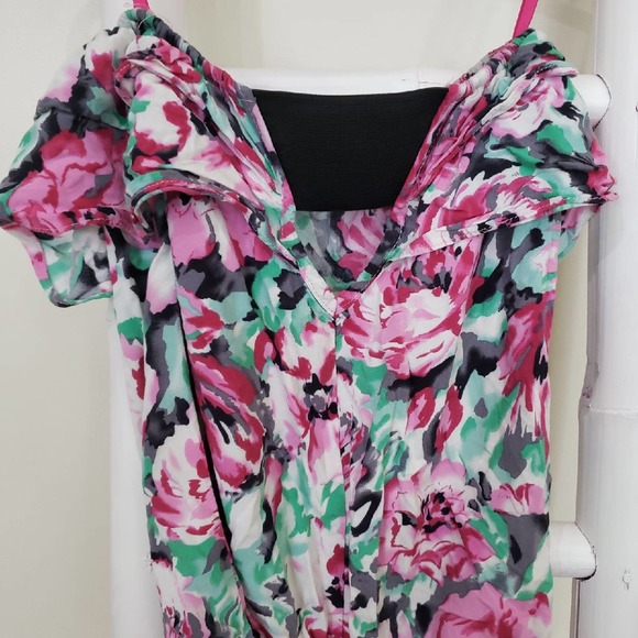 Kirra Strapless Floral Top Sz S - Picture 3 of 5
